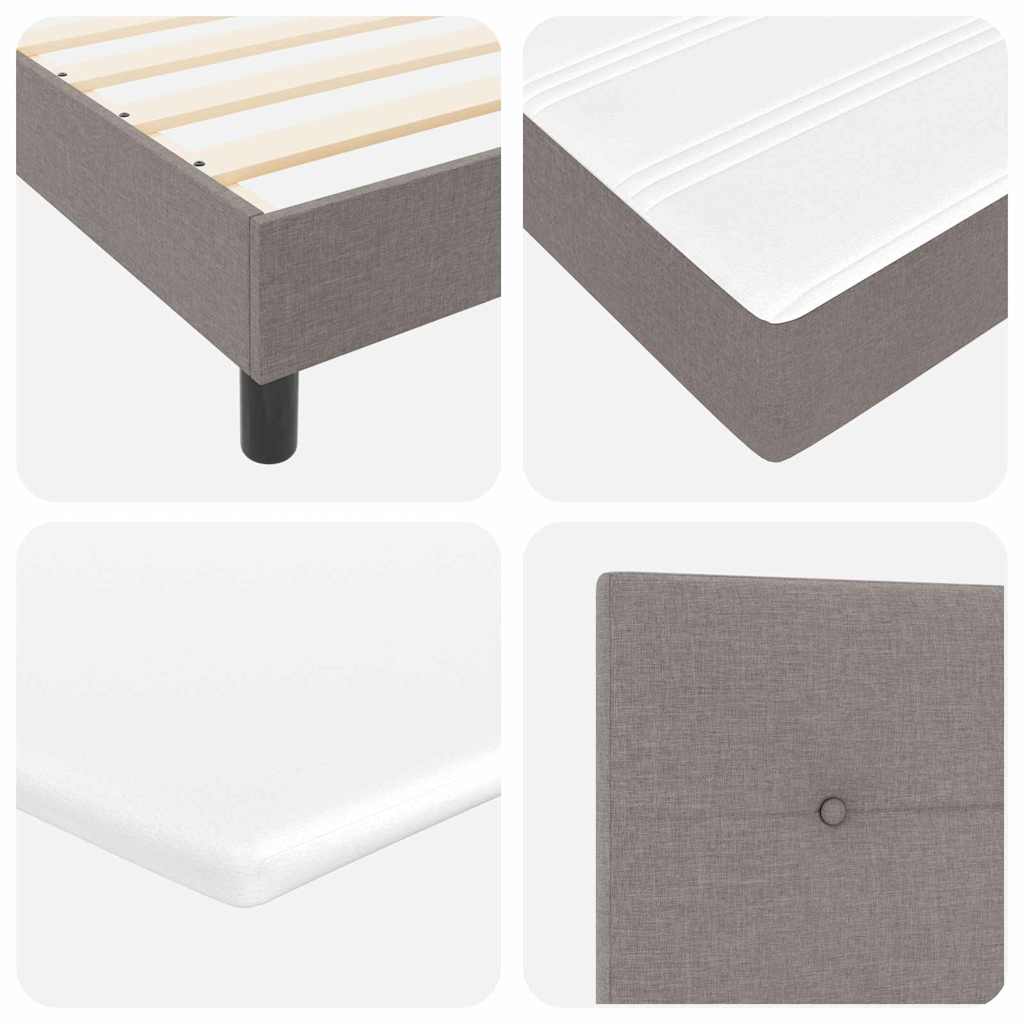 Letto a molle con testiera Talpa 200 x 200 cm Tessuto | homemem39