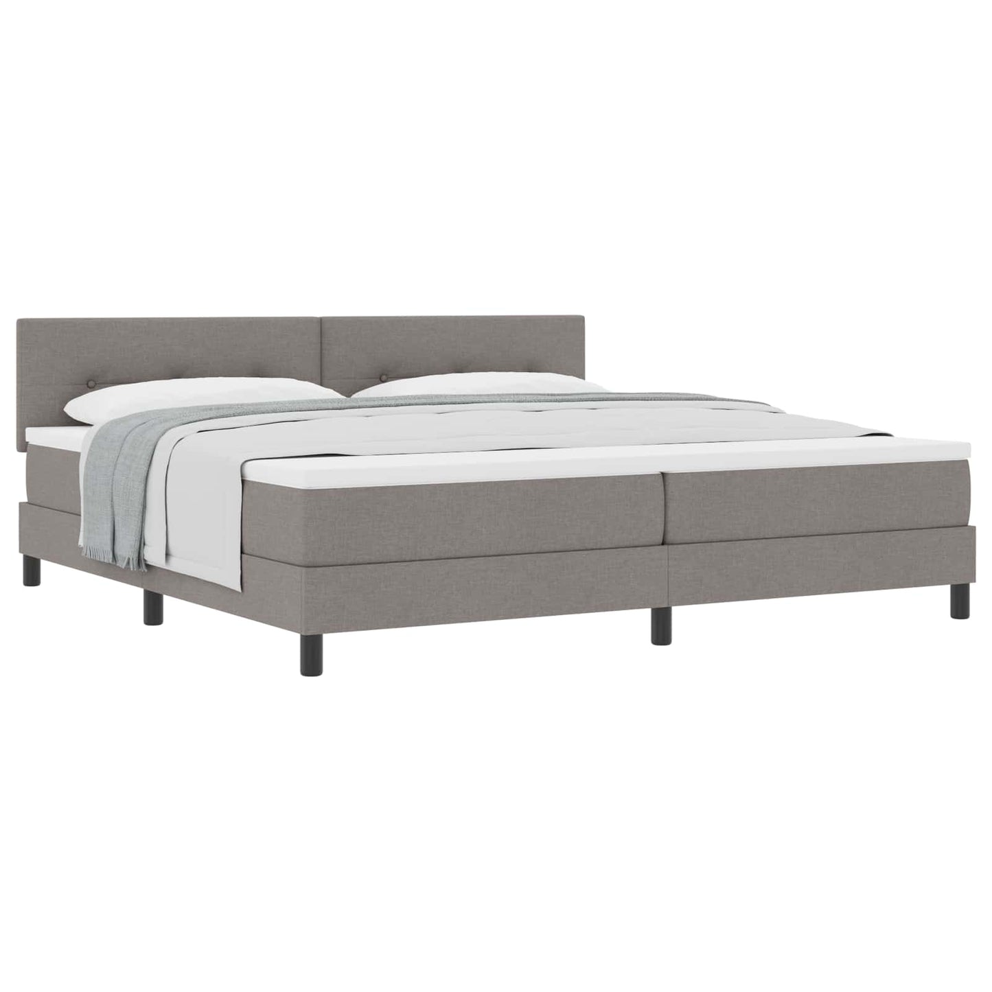 Letto a molle con testiera Talpa 200 x 200 cm Tessuto | homemem39