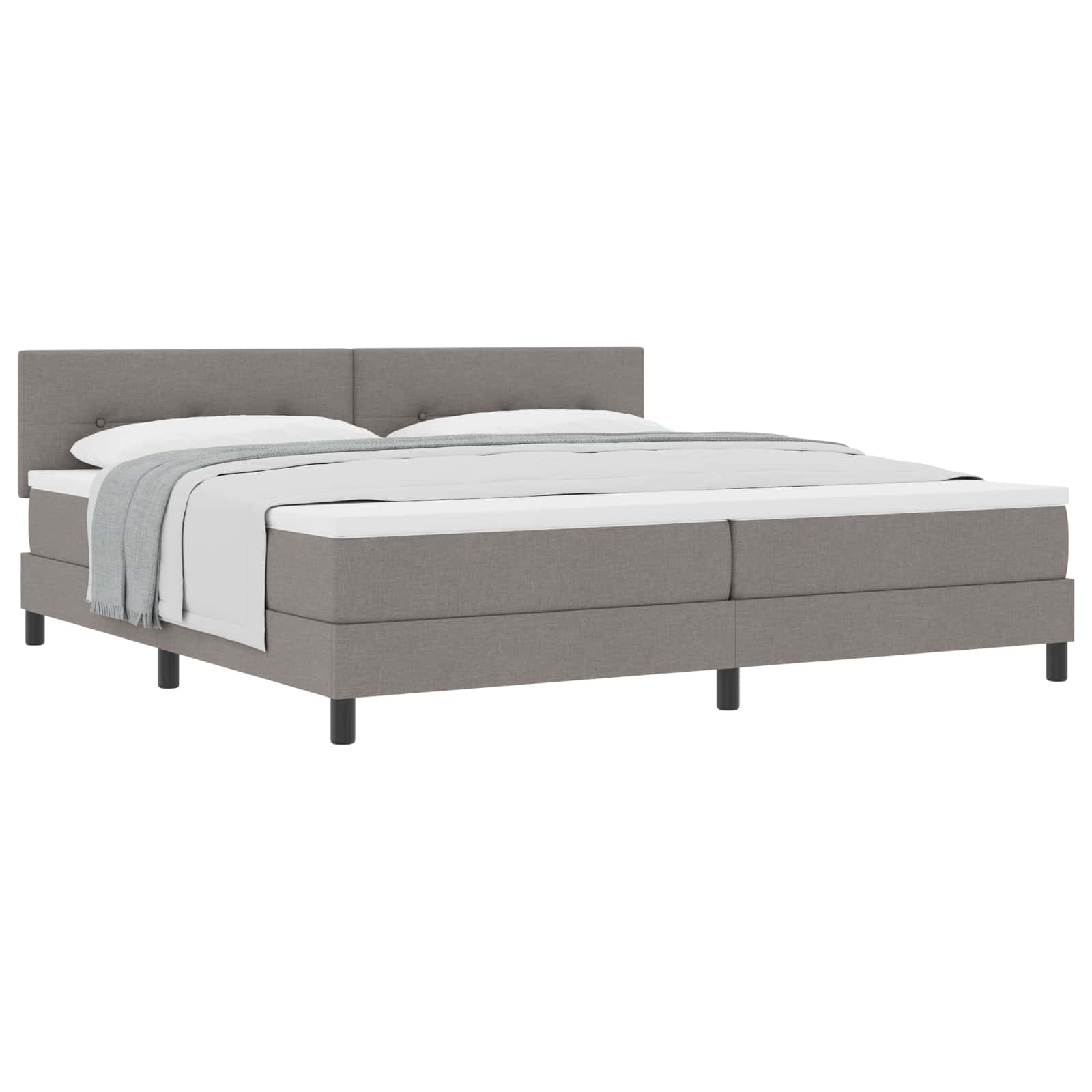 Letto a molle con testiera Talpa 200 x 200 cm Tessuto | homemem39