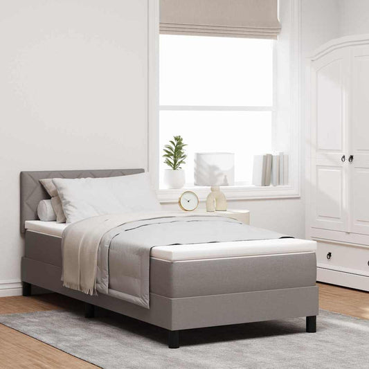 Letto a molle con testiera Talpa 100 x 200 cm Tessuto | homemem39