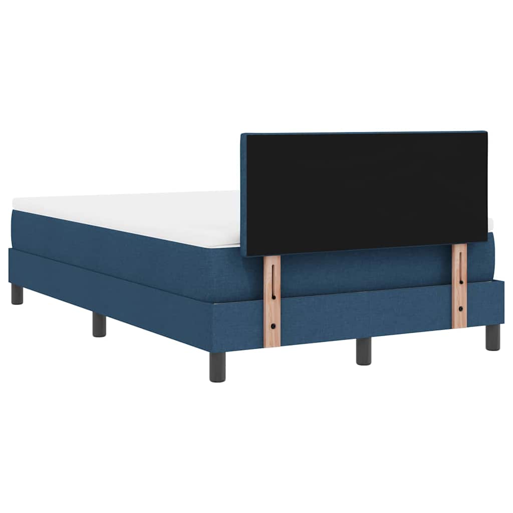 Letto a molle con testiera Blu 120 x 190 cm Tessuto | homemem39