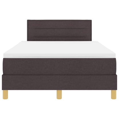 Letto a molle con cuscino Marrone Scuro 120 x 190 cm Tessuto | homemem39