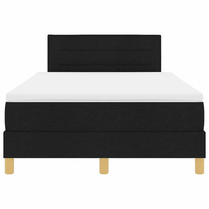Letto a molle con cuscino Nero 120 x 200 cm Tessuto