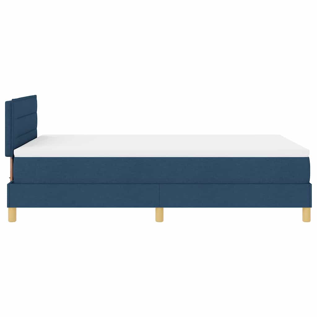 Letto a molle con cuscino con testiera Blu 120 x 200 cm Tessuto | homemem39