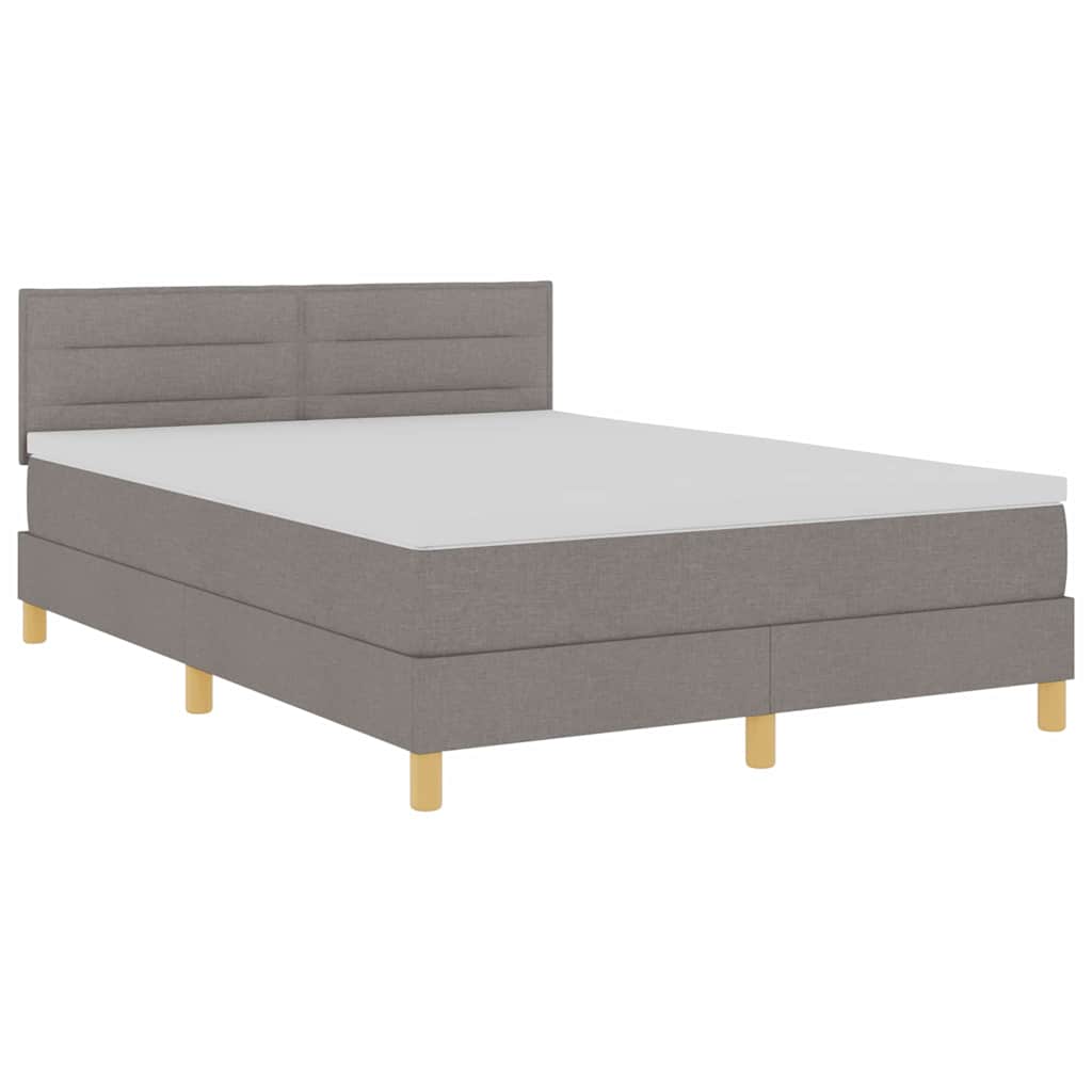 Letto box spring con materasso Talpa 140 x 190 cm Tessuto