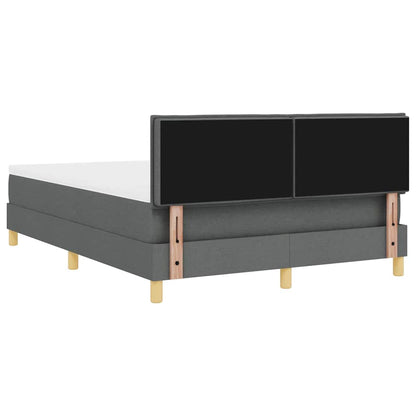 Letto a molle con cuscino Grigio scuro 160 x 200 cm Tessuto | homemem39