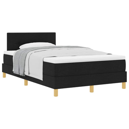 Letto a molle con cuscino Nero 120 x 190 cm Tessuto | homemem39