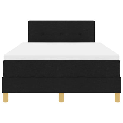 Letto a molle con cuscino Nero 120 x 200 cm Tessuto | homemem39