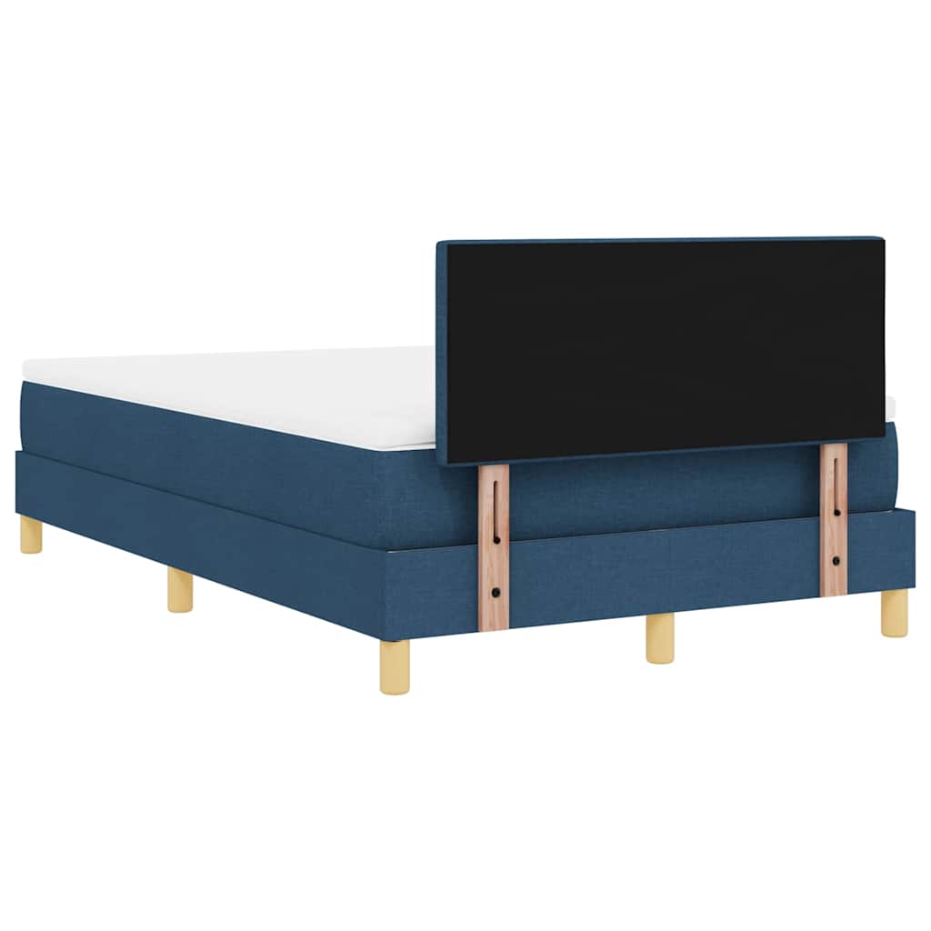 Letto a molle con cuscino con testiera Blu 120 x 200 cm Tessuto | homemem39