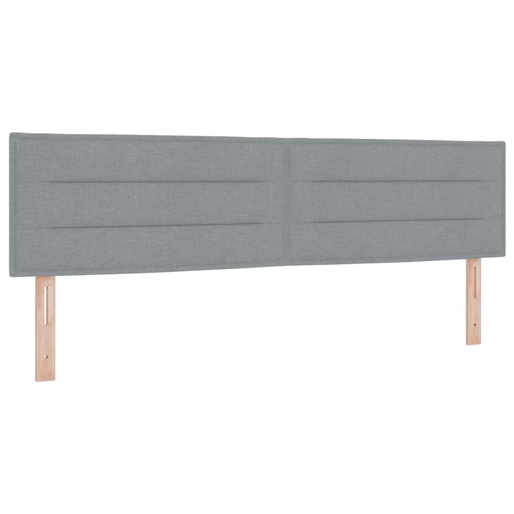 Letto a molle con cuscino Grigio chiaro 180 x 200 cm Tessuto | homemem39