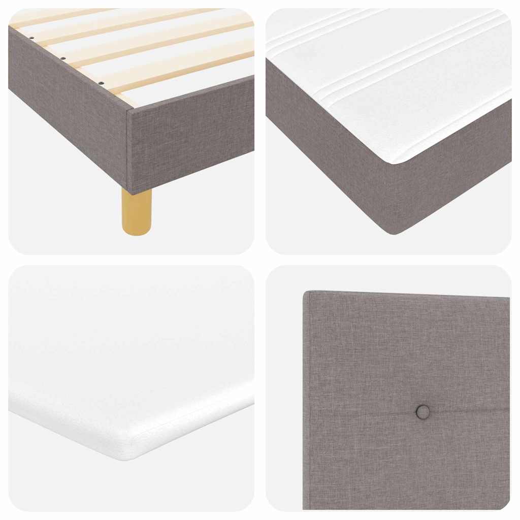 Letto a molle con cuscino Talpa 200 x 200 cm Tessuto | homemem39