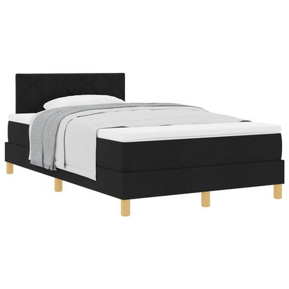 Letto a molle con cuscino Nero 120 x 200 cm Tessuto | homemem39