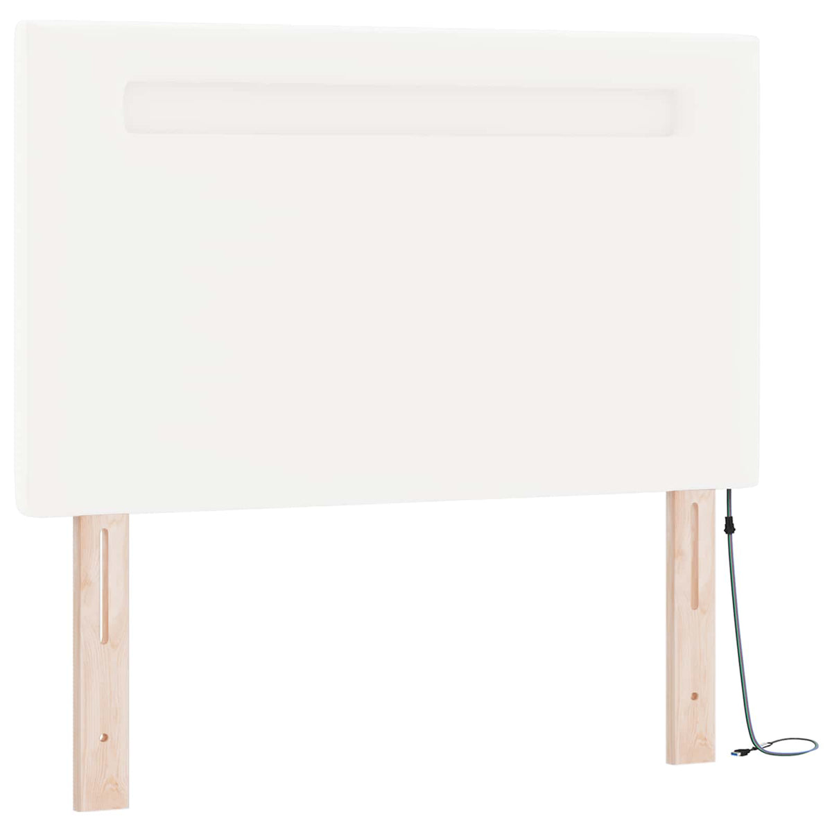 Letto a molle con materasso Bianco 90 x 200 cm Pelle sintetica | homemem39