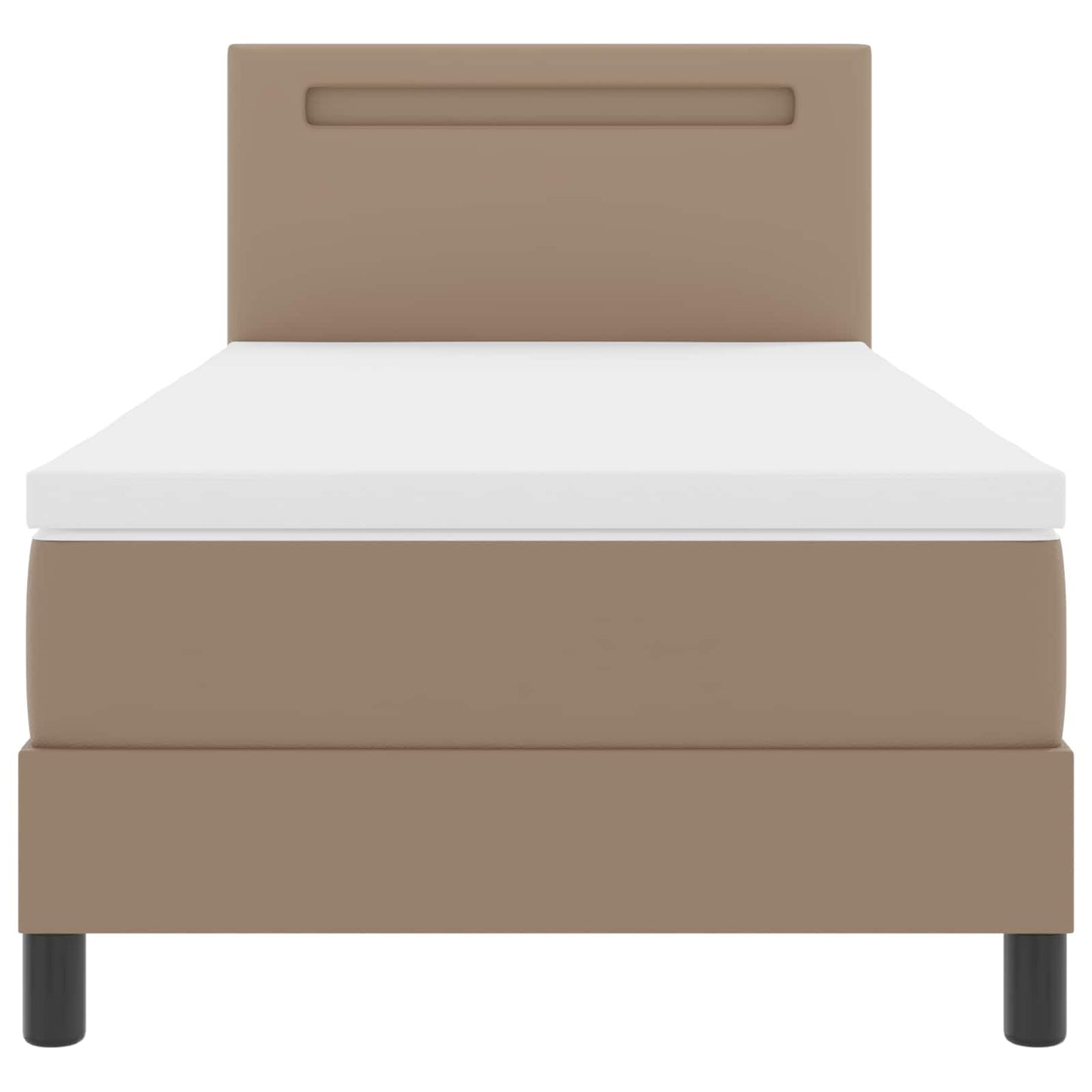 Letto a molle Cappuccino 90 x 200 cm Pelle sintetica | homemem39