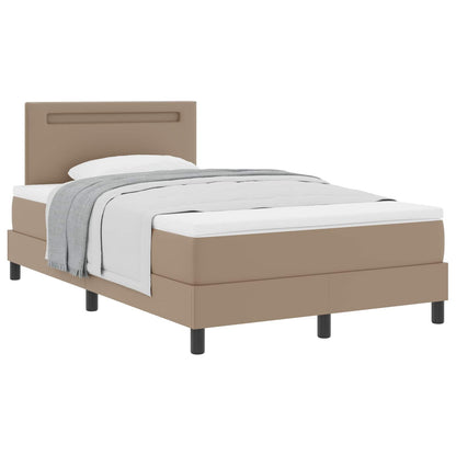 Letto a molle Cappuccino 120 x 190 cm Pelle sintetica | homemem39