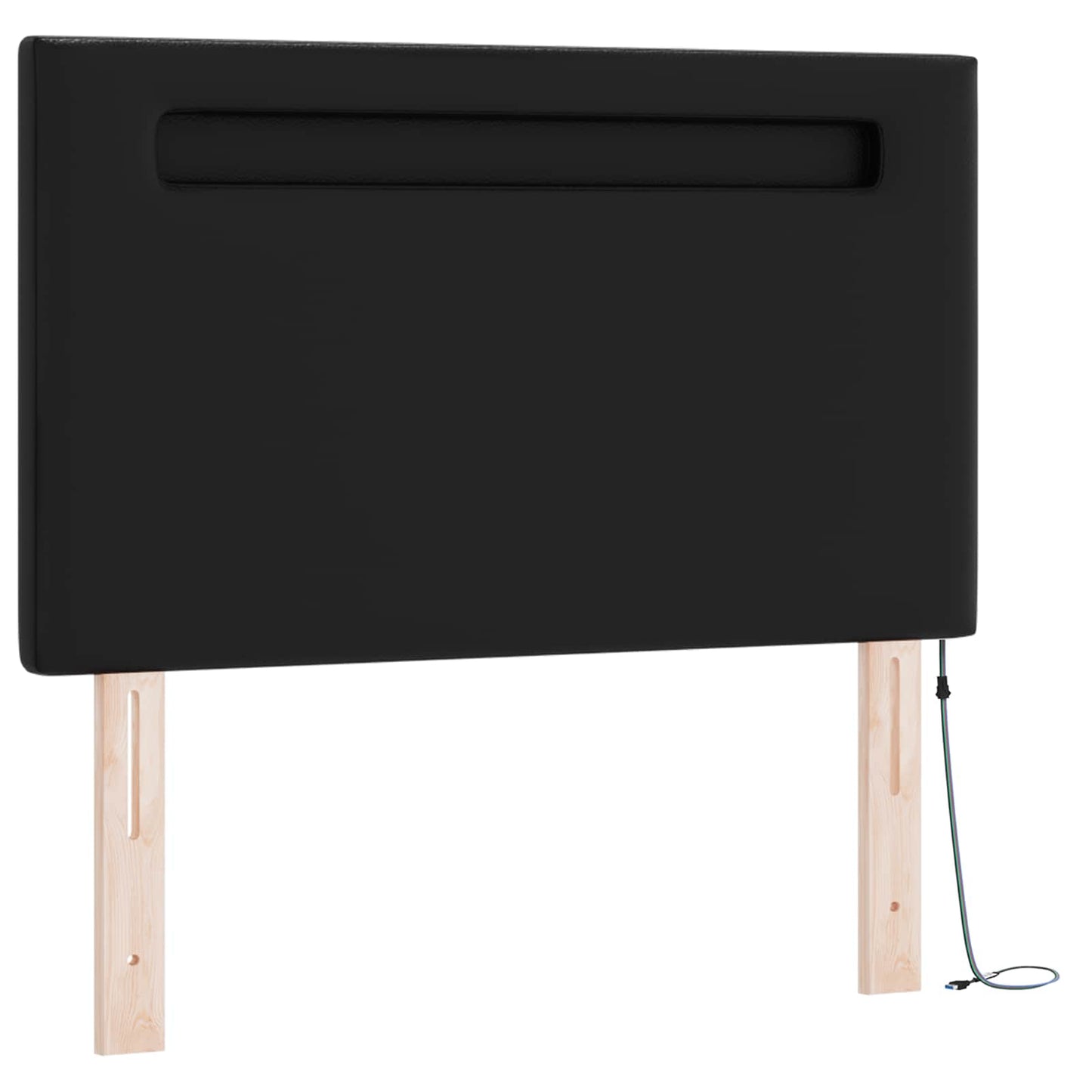 Letto a molle con materasso Nero 120 x 200 cm Pelle sintetica | homemem39