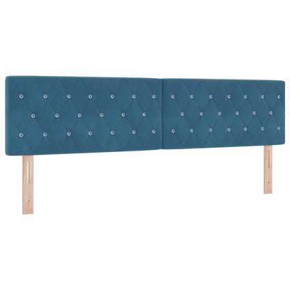 Letto a molle con materasso Blu Scuro 180 x 200 cm Velluto | homemem39