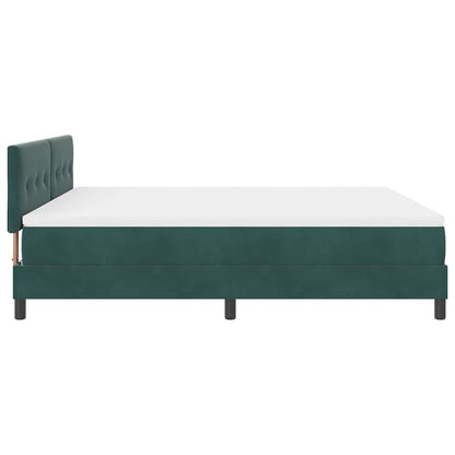 Letto a molle con materasso Verde Scuro 180 x 200 cm Velluto | homemem39