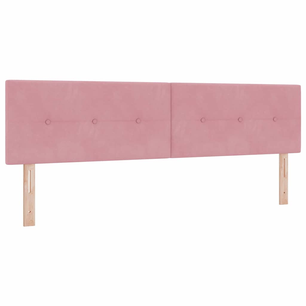 Letto a molle con materasso Rosa 180 x 200 cm Velluto | homemem39