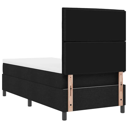 Letto a molle con materasso Nero 90 x 190 cm Tessuto | homemem39