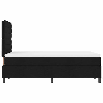 Letto a molle con materasso Nero 120 x 190 cm Tessuto | homemem39