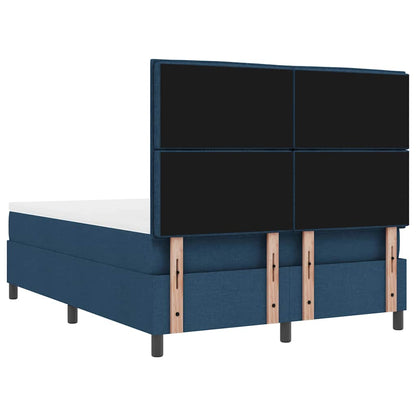 Letto a molle con materasso Blu 140 x 200 cm Tessuto | homemem39