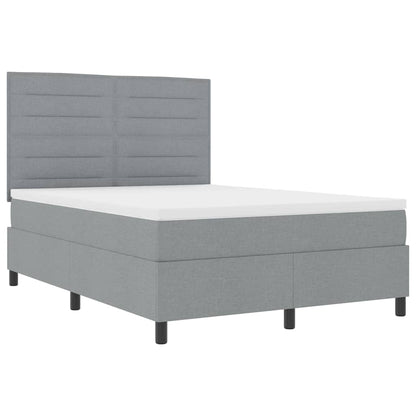 Letto a molle con materasso Grigio chiaro 160 x 200 cm Tessuto | homemem39