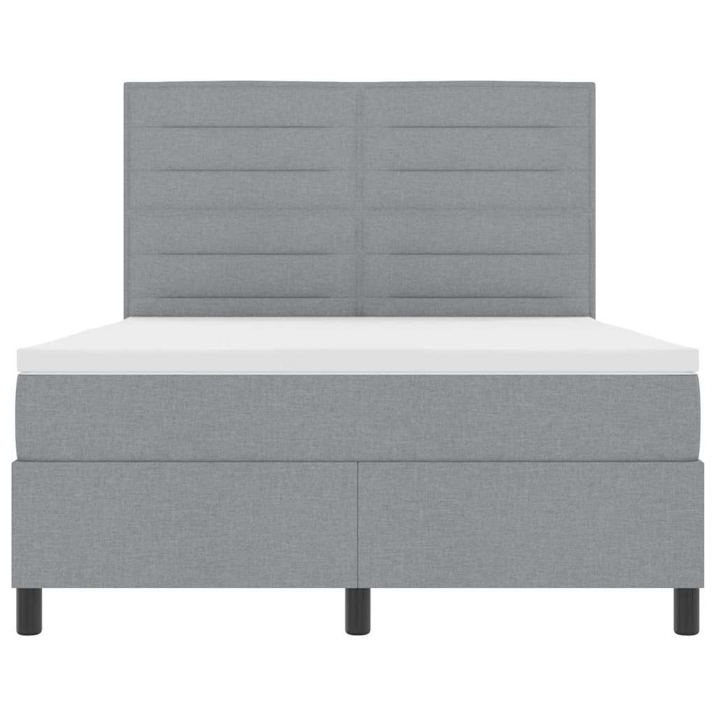 Letto a molle con materasso Grigio chiaro 160 x 200 cm Tessuto | homemem39
