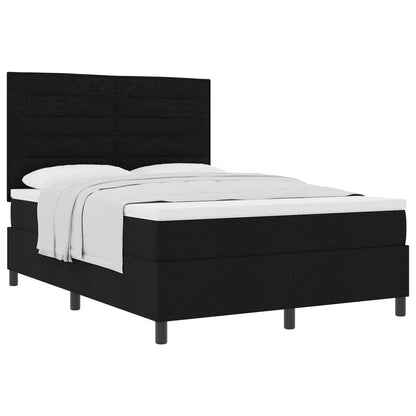 Letto a molle con materasso Nero 160 x 200 cm Tessuto | homemem39