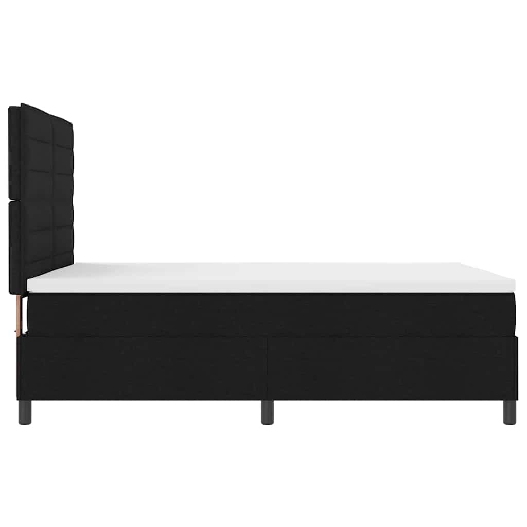 Letto a molle con materasso Nero 160 x 200 cm Tessuto | homemem39