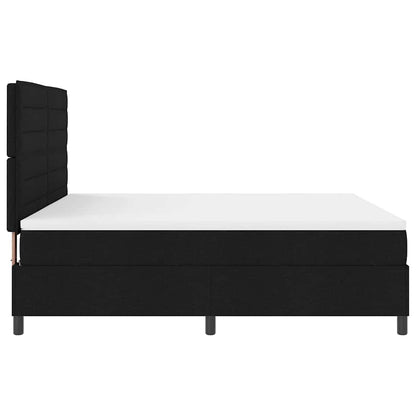 Letto a molle con materasso Nero 180 x 200 cm Tessuto | homemem39