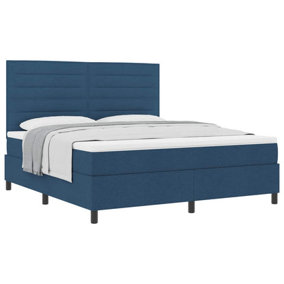 Letto a molle con materasso Blu 180 x 200 cm Tessuto | homemem39