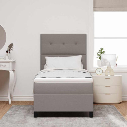 Letto a molle con testiera Talpa 100 x 200 cm Tessuto | homemem39
