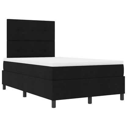 Letto a molle con testiera Nero 120 x 190 cm Tessuto | homemem39