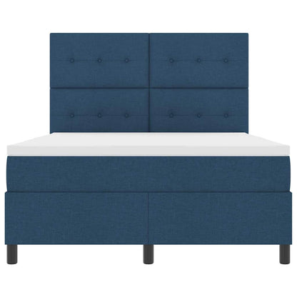 Letto a molle con materasso Blu 160 x 200 cm Tessuto | homemem39