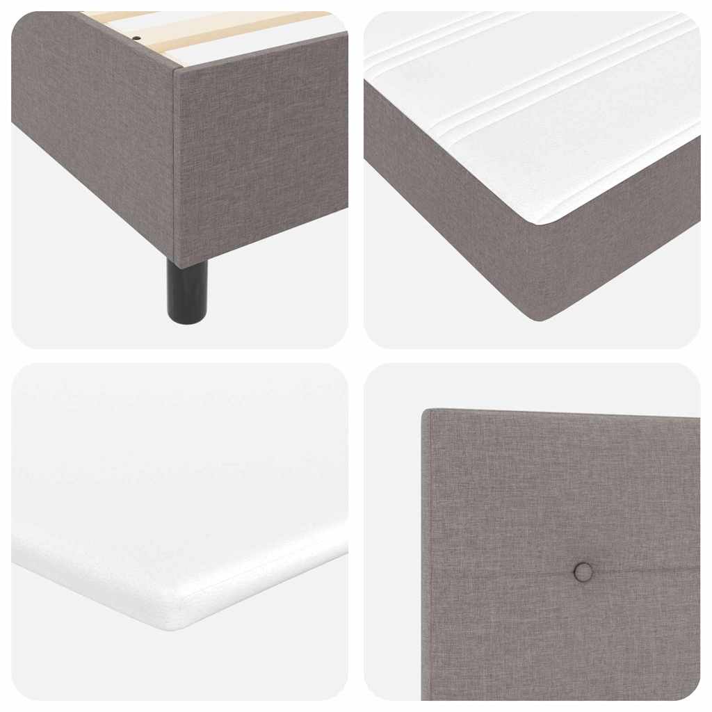 Letto a molle con testiera Talpa 200 x 200 cm Tessuto | homemem39