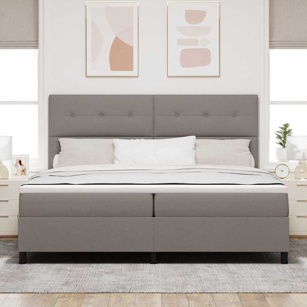 Letto a molle con testiera Talpa 200 x 200 cm Tessuto | homemem39