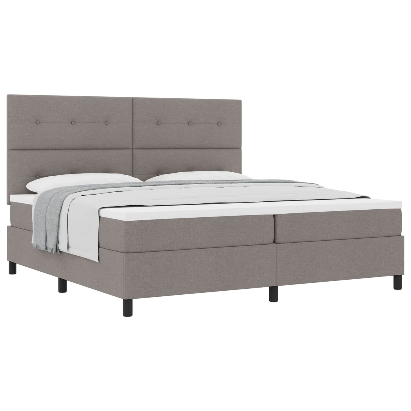 Letto a molle con testiera Talpa 200 x 200 cm Tessuto | homemem39