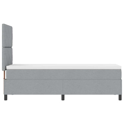 Letto a molle con materasso Grigio chiaro 80 x 200 cm Tessuto | homemem39