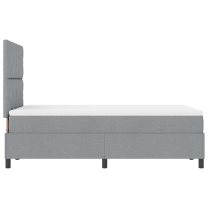 Letto a molle con materasso Grigio chiaro 120 x 190 cm Tessuto | homemem39