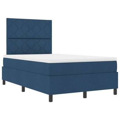 Letto a molle con materasso Blu 120 x 200 cm Tessuto | homemem39