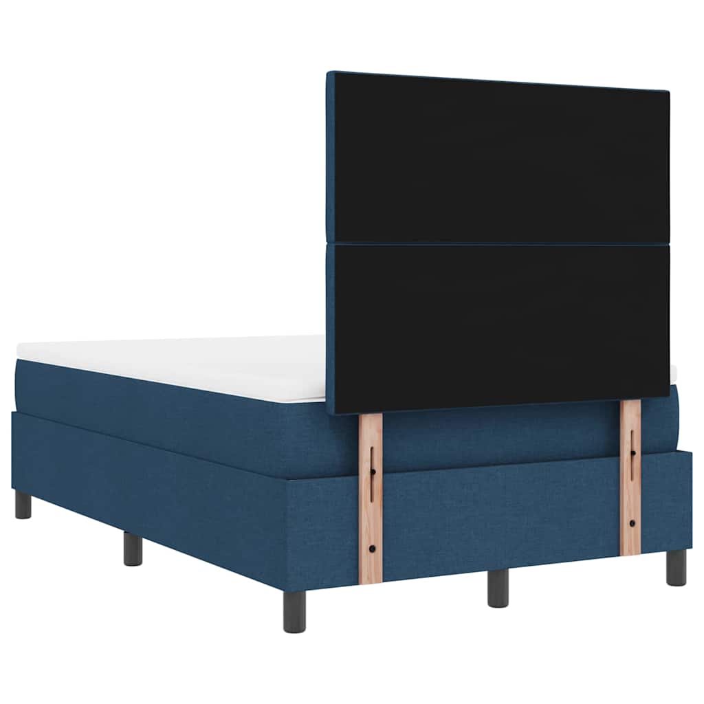 Letto a molle con materasso Blu 120 x 200 cm Tessuto | homemem39