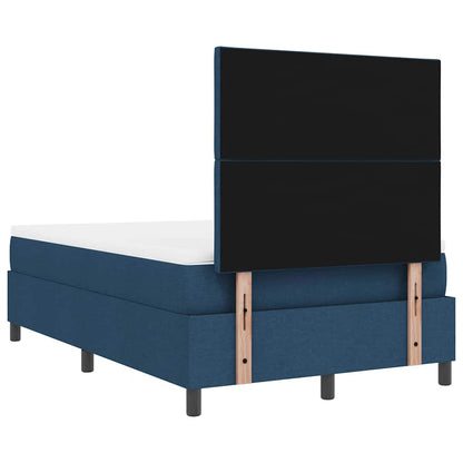 Letto a molle con materasso Blu 120 x 200 cm Tessuto | homemem39