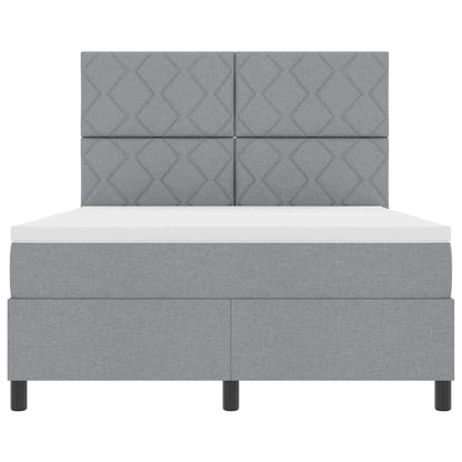 Letto a molle con materasso Grigio chiaro 160 x 200 cm Tessuto | homemem39