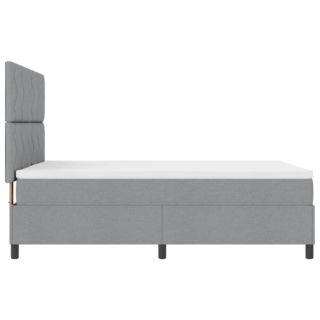 Letto a molle con materasso Grigio chiaro 160 x 200 cm Tessuto | homemem39