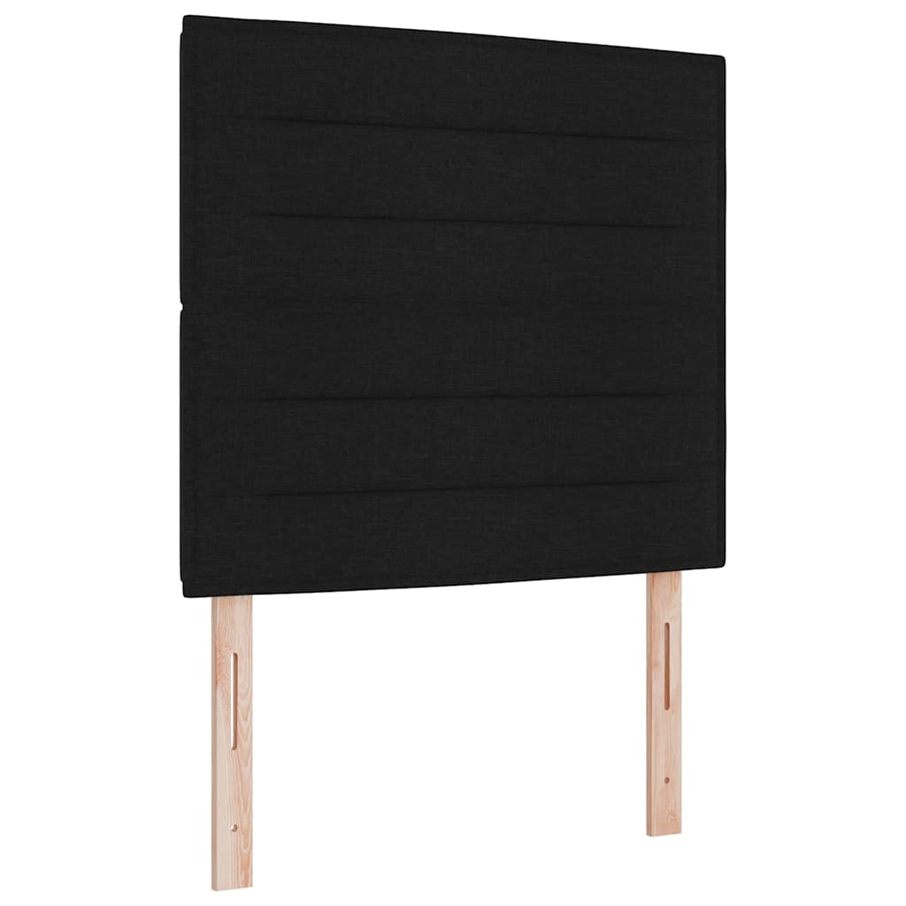 Letto a molle con materasso Nero 80 x 200 cm Tessuto | homemem39
