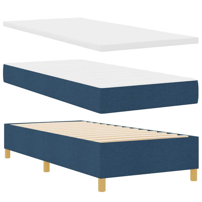 Letto a molle con materasso Blu 80 x 200 cm Tessuto | homemem39