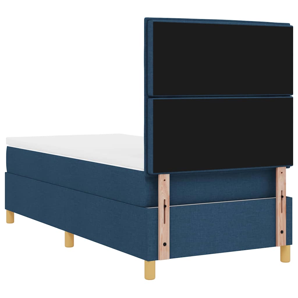Letto a molle con materasso Blu 80 x 200 cm Tessuto | homemem39