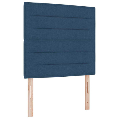 Letto a molle con materasso Blu 90 x 190 cm Tessuto | homemem39