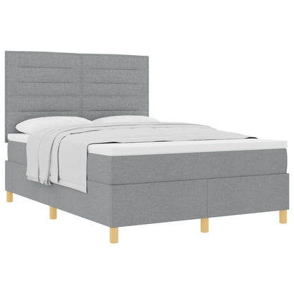 Letto a molle con materasso Grigio chiaro 160 x 200 cm Tessuto | homemem39